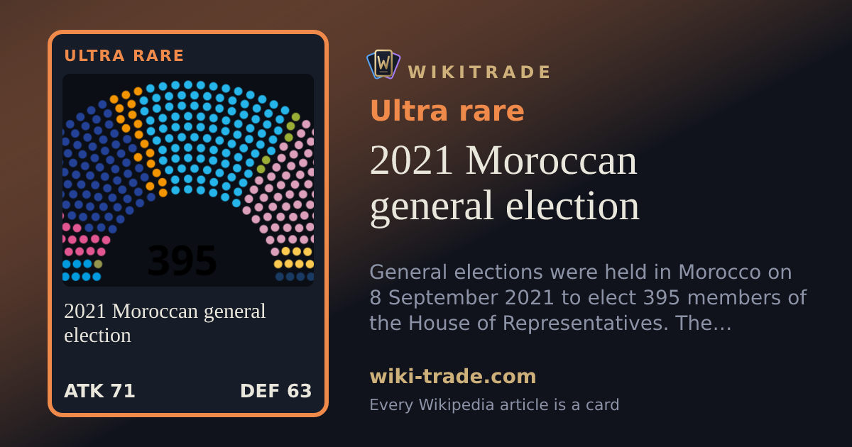 2021 Moroccan general election — Ultra rare card