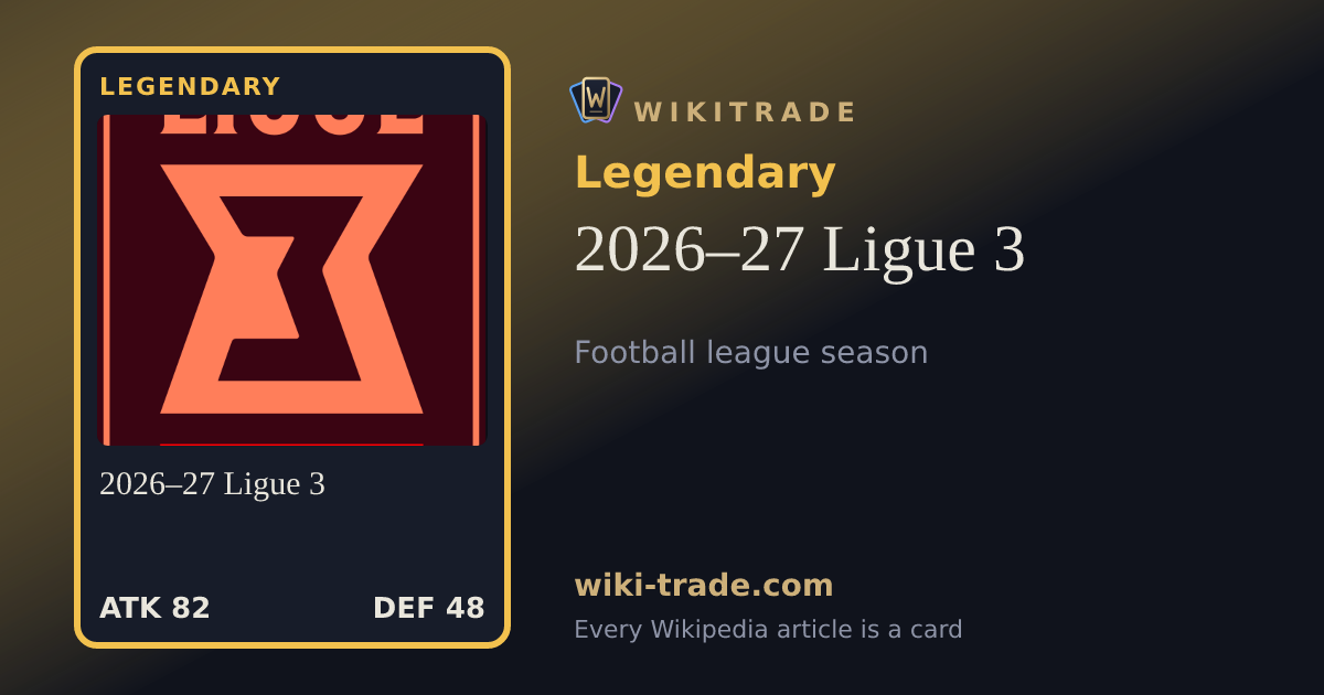 2026–27 Ligue 3 — Legendary card