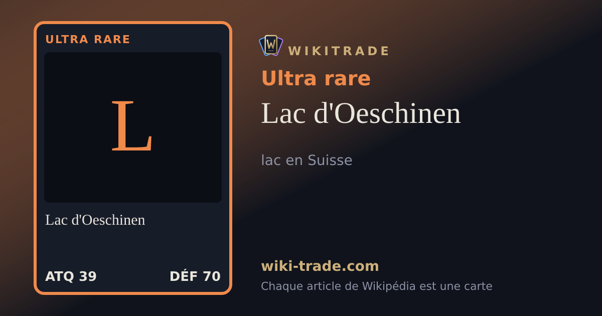 Lac d'Oeschinen — carte Ultra rare