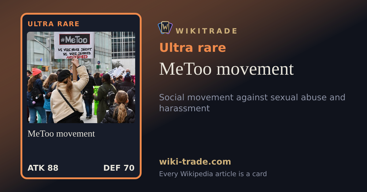 MeToo movement — Ultra rare card