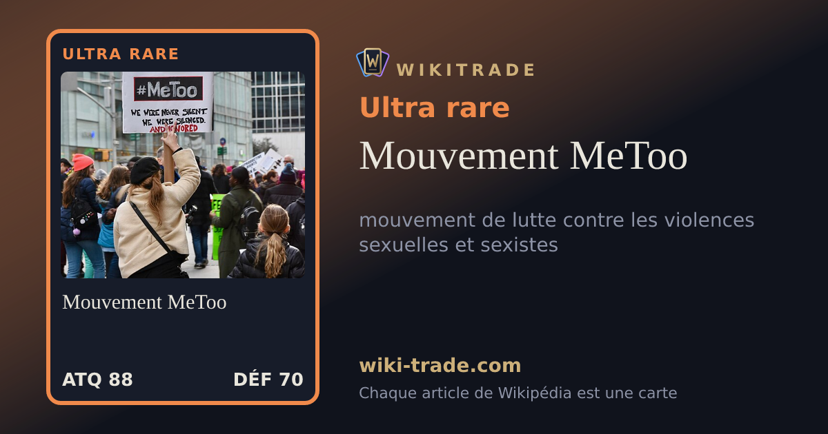Mouvement MeToo — carte Ultra rare