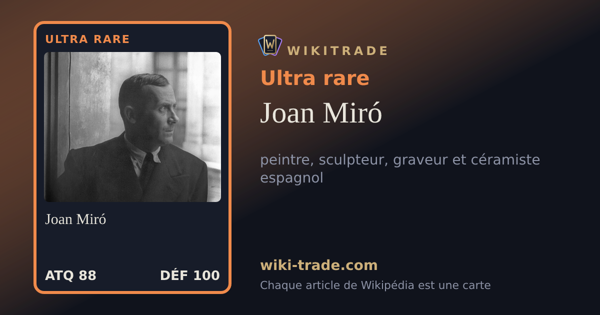 Joan Miró — carte Ultra rare