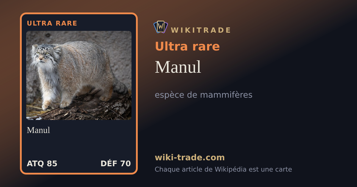 Manul — carte Ultra rare