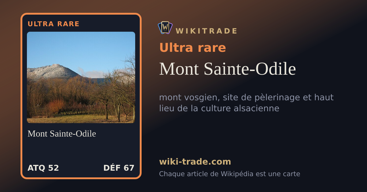 Mont Sainte-Odile — carte Ultra rare