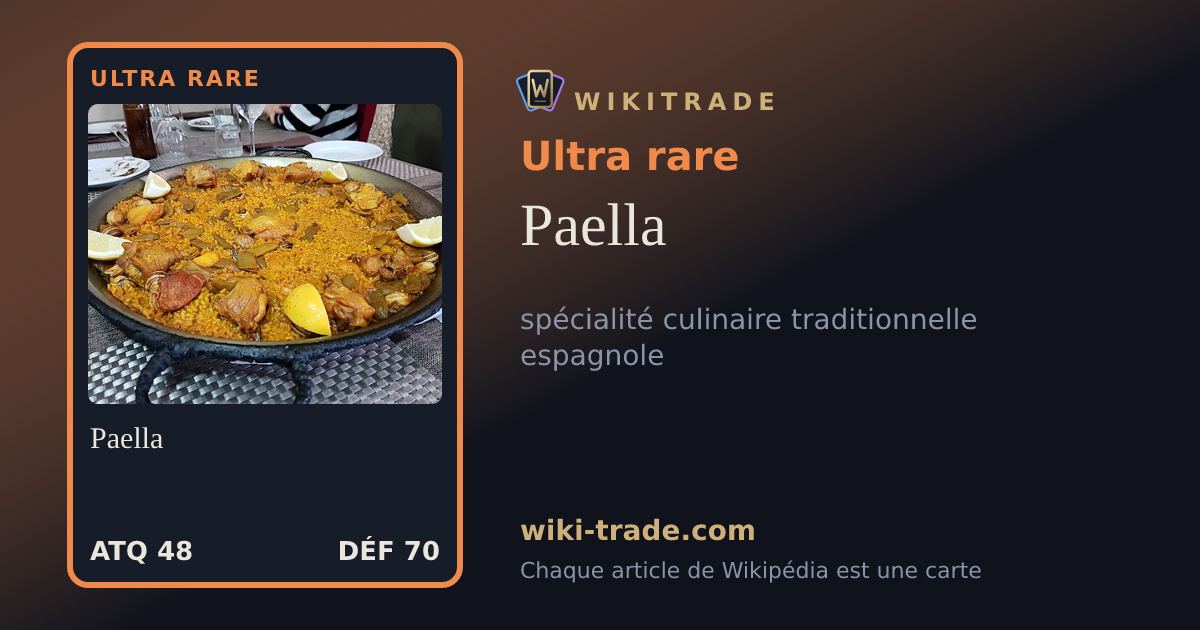 Paella — carte Ultra rare