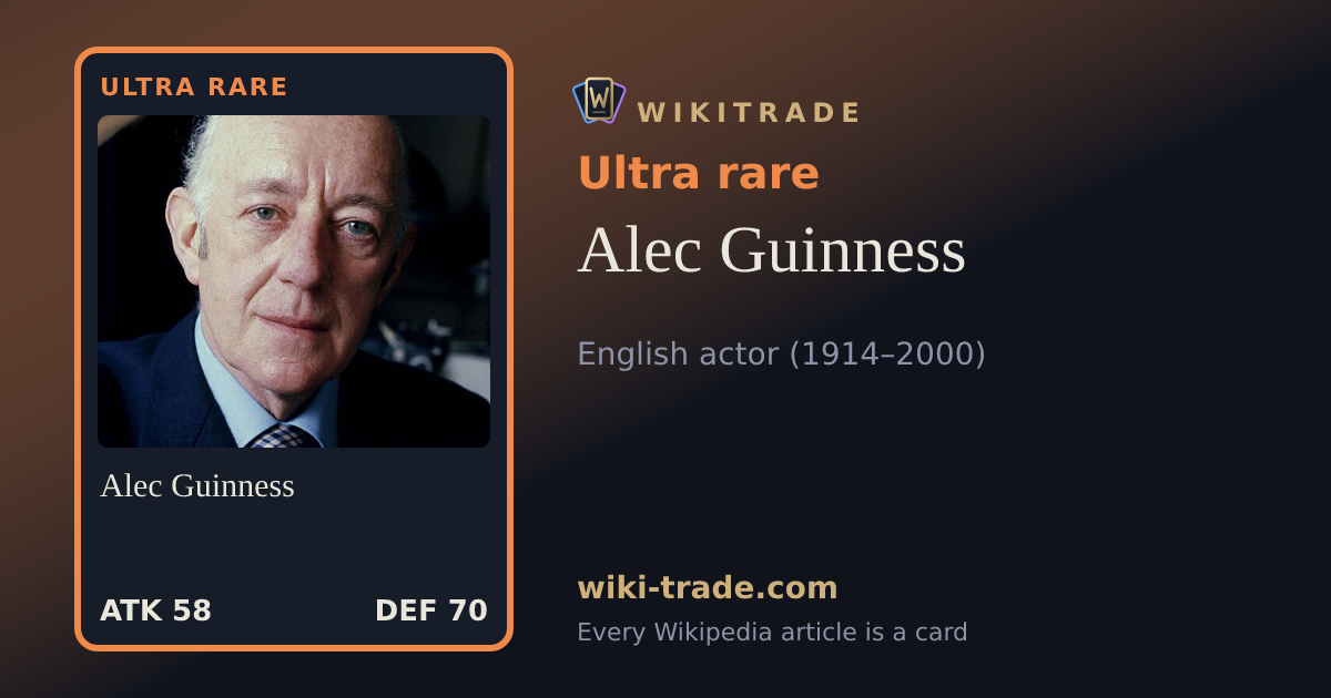 Alec Guinness — Ultra rare card