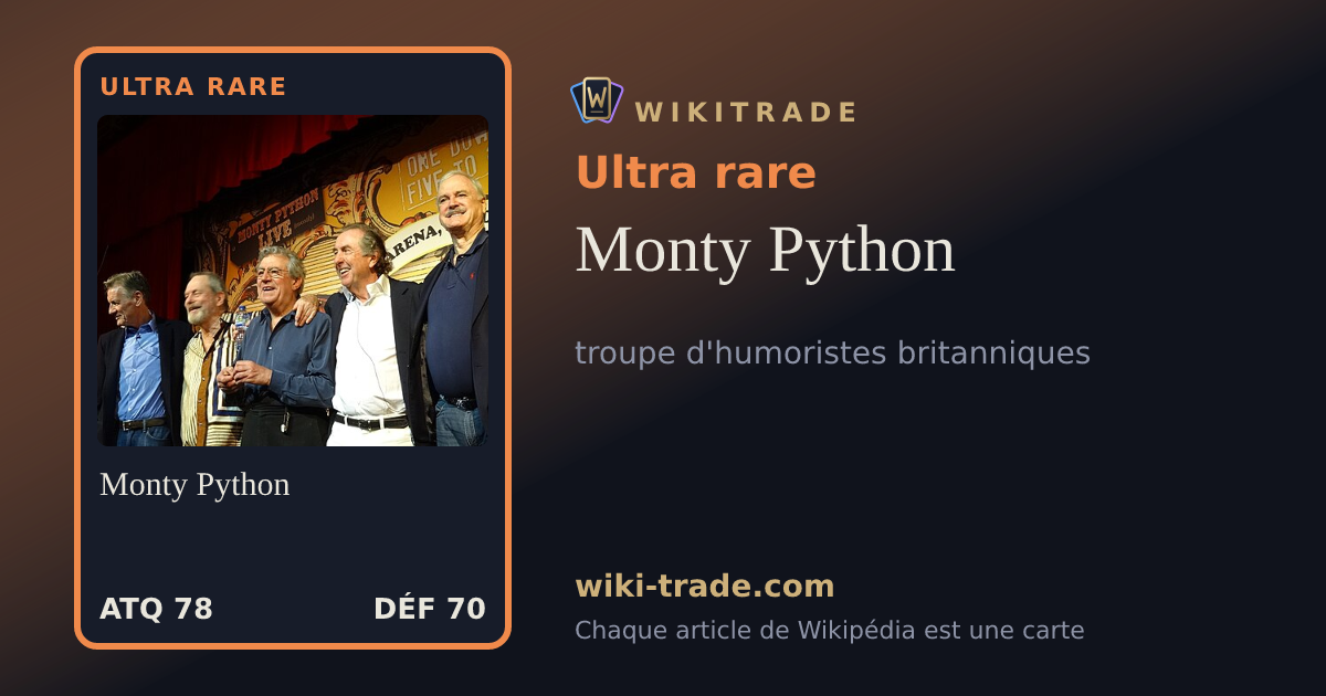 Monty Python — carte Ultra rare