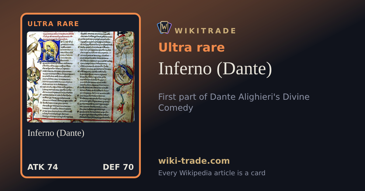 Inferno (Dante) — Ultra rare card