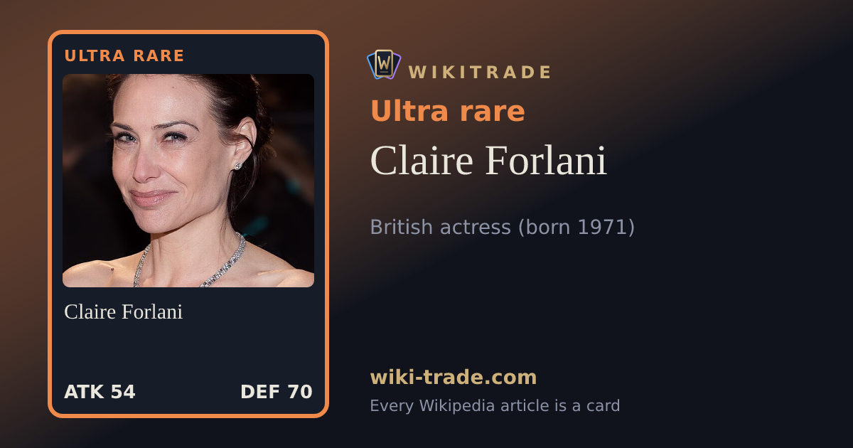 Claire Forlani — Ultra rare card