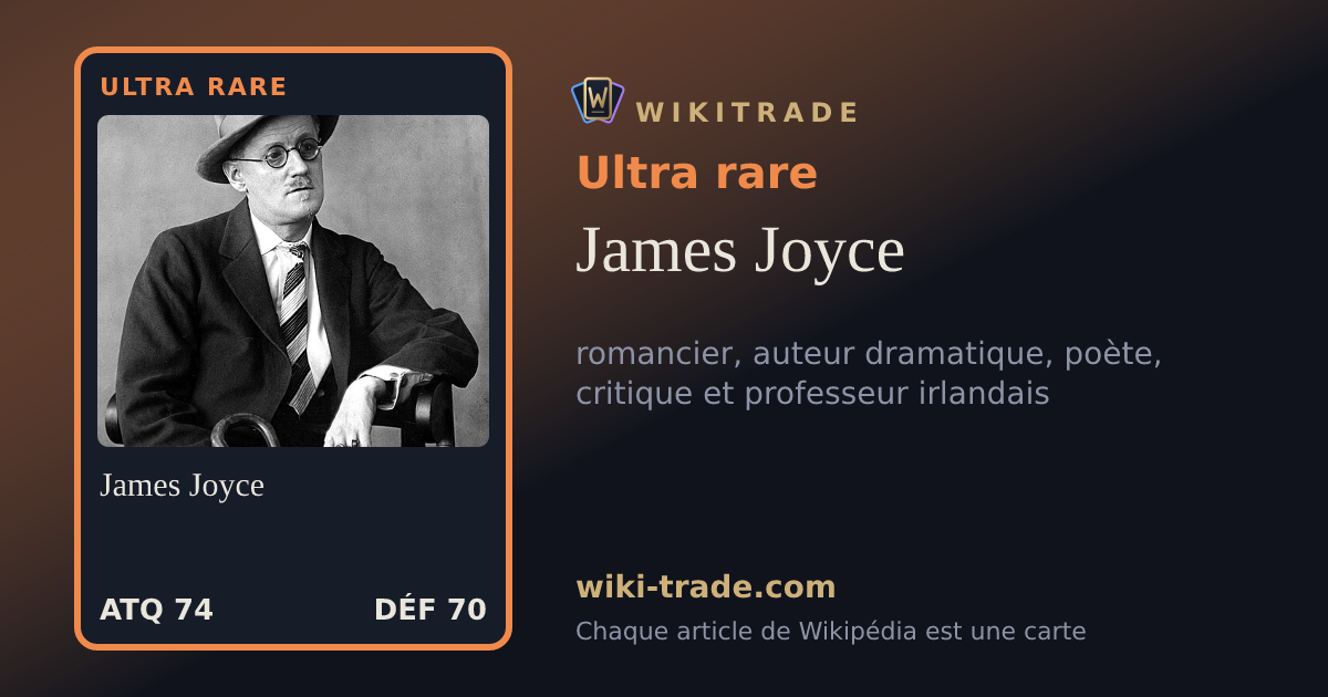 James Joyce — carte Ultra rare