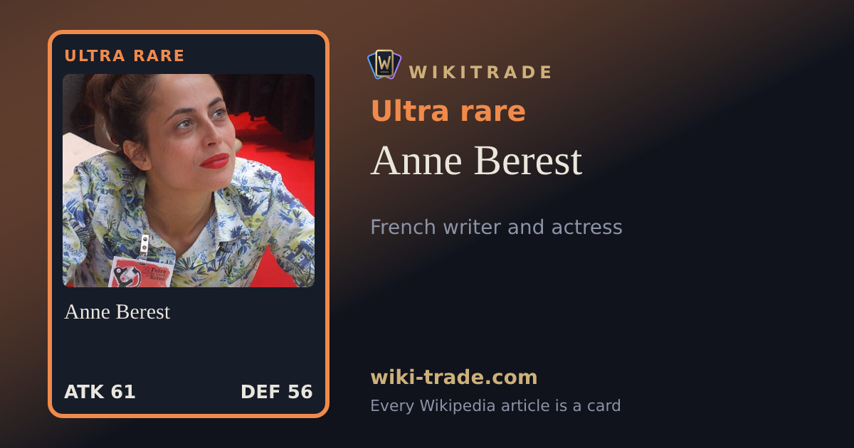 Anne Berest — Ultra rare card