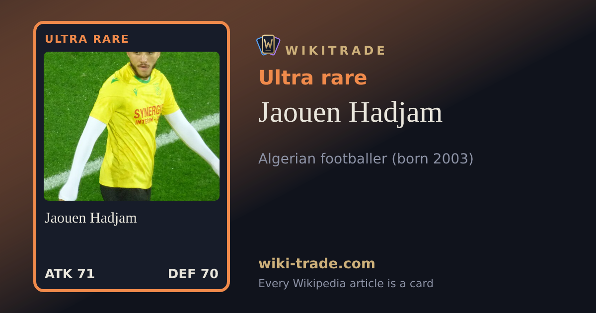 Jaouen Hadjam — Ultra rare card