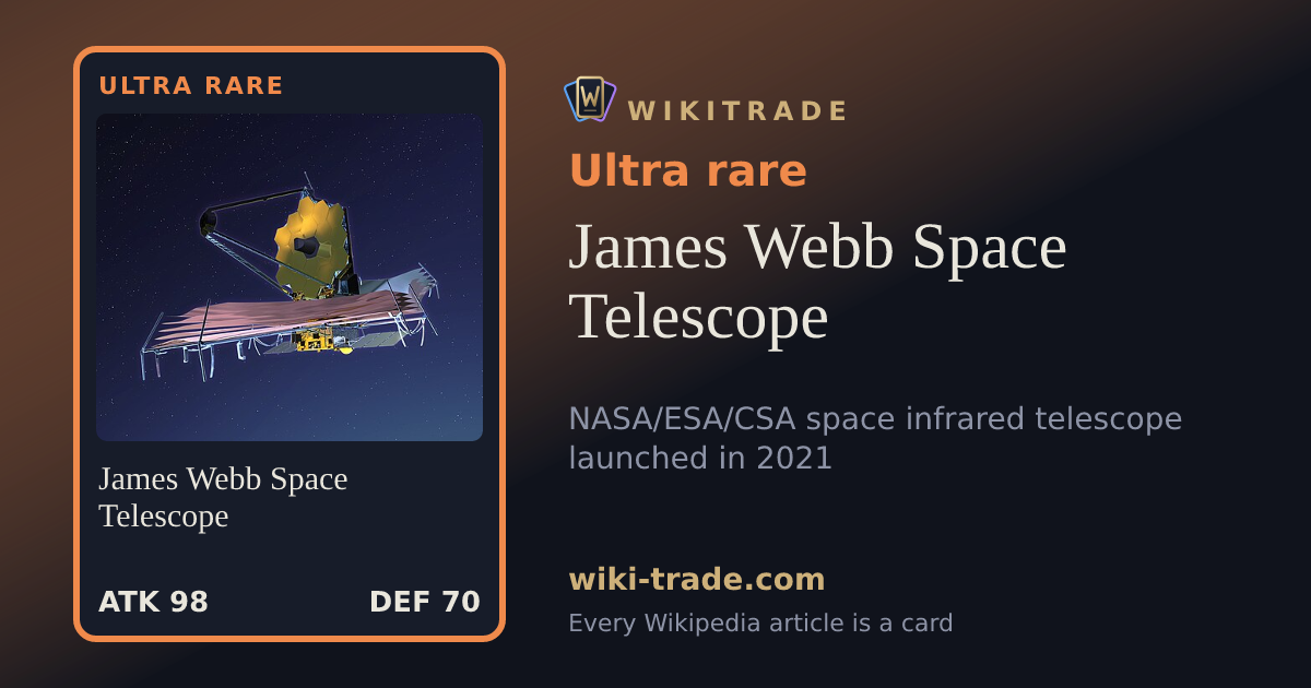 James Webb Space Telescope — Ultra rare card