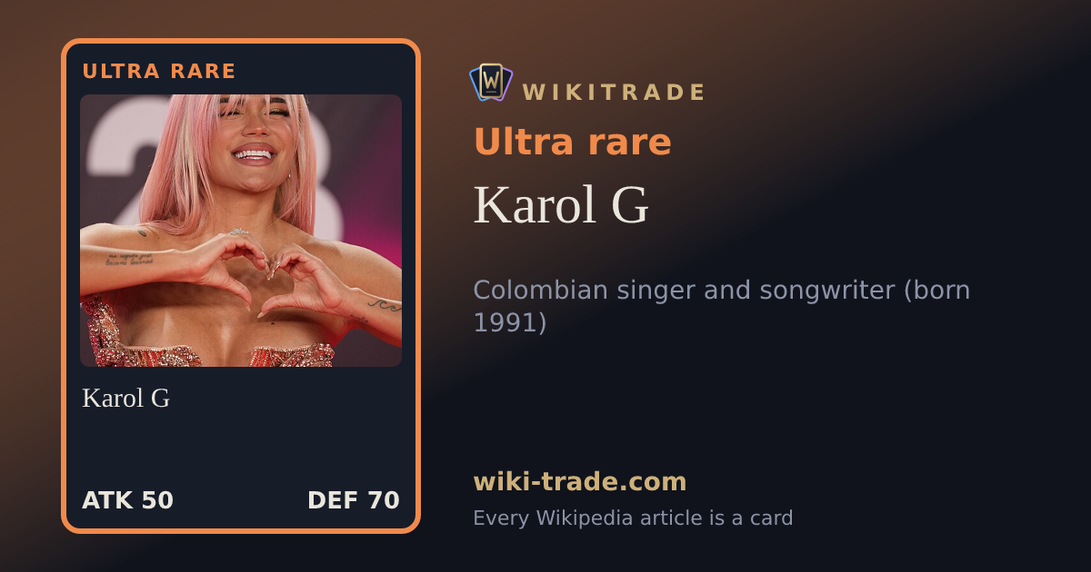 Karol G — Ultra rare card