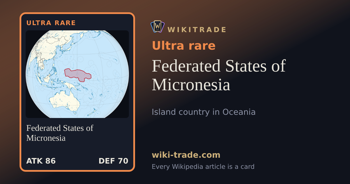 Federated States of Micronesia — Ultra rare card