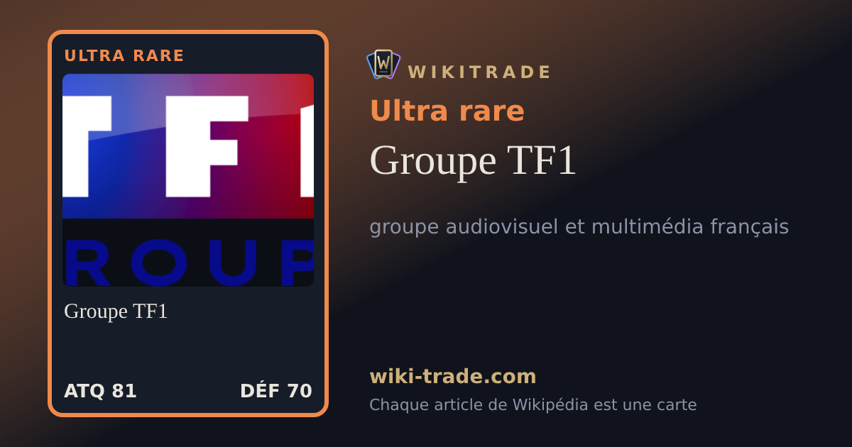 Groupe TF1 — carte Ultra rare