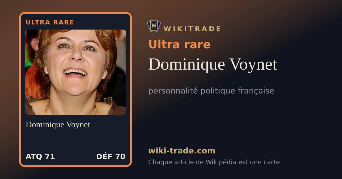 Dominique Voynet — carte Ultra rare