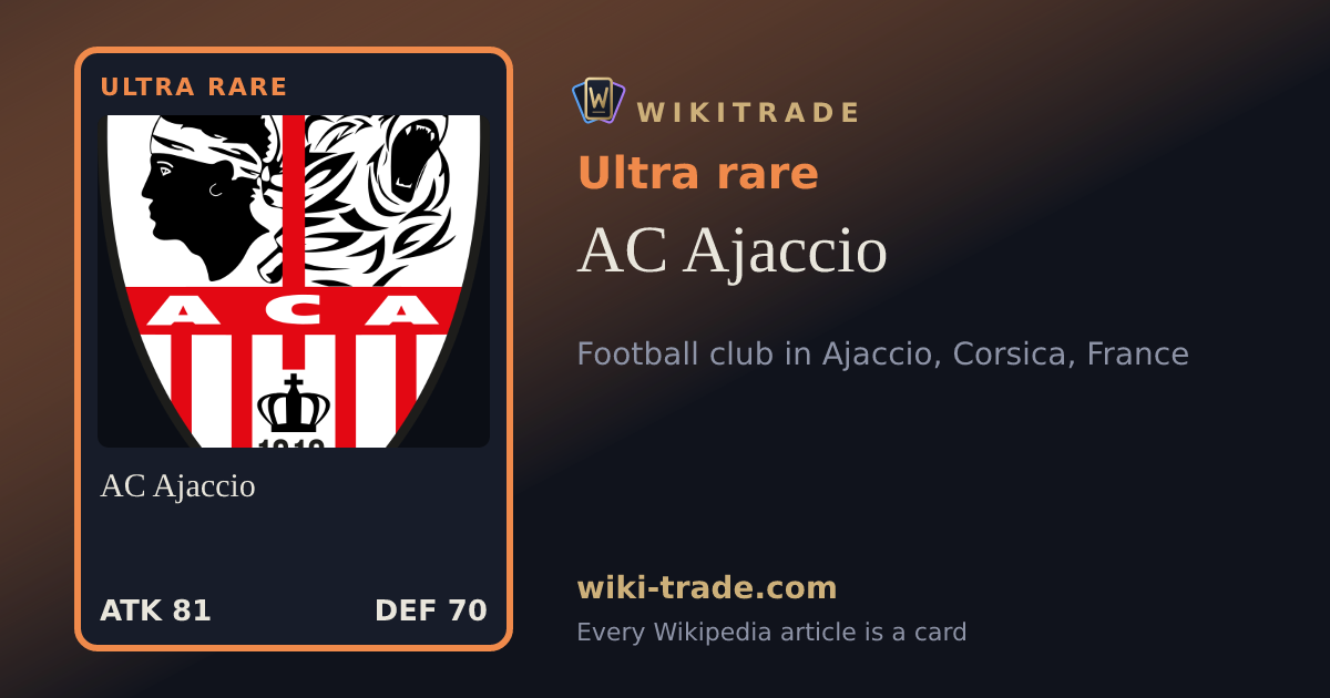 AC Ajaccio — Ultra rare card