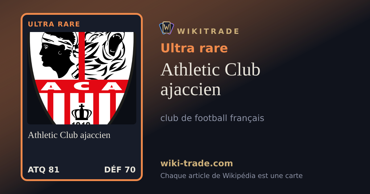Athletic Club ajaccien — carte Ultra rare