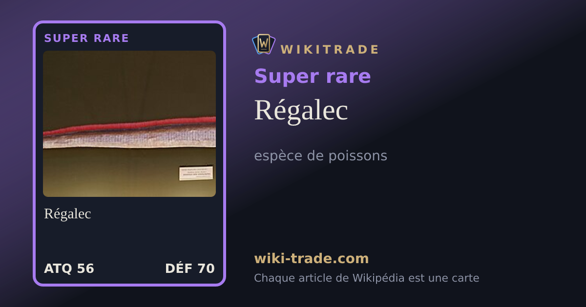 Régalec — carte Super rare