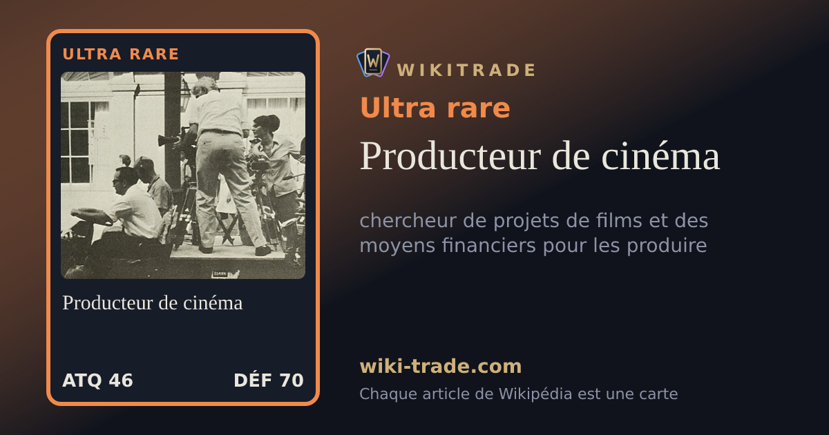 Producteur de cinéma — carte Ultra rare