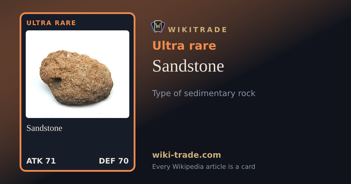 Sandstone — Ultra rare card