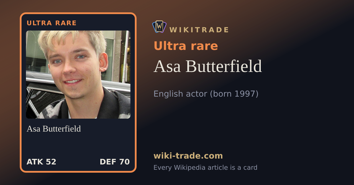 Asa Butterfield — Ultra rare card