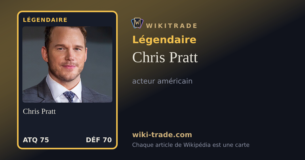Chris Pratt — carte Légendaire