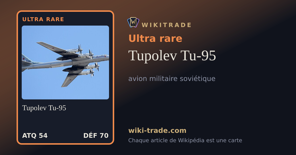Tupolev Tu-95 — carte Ultra rare
