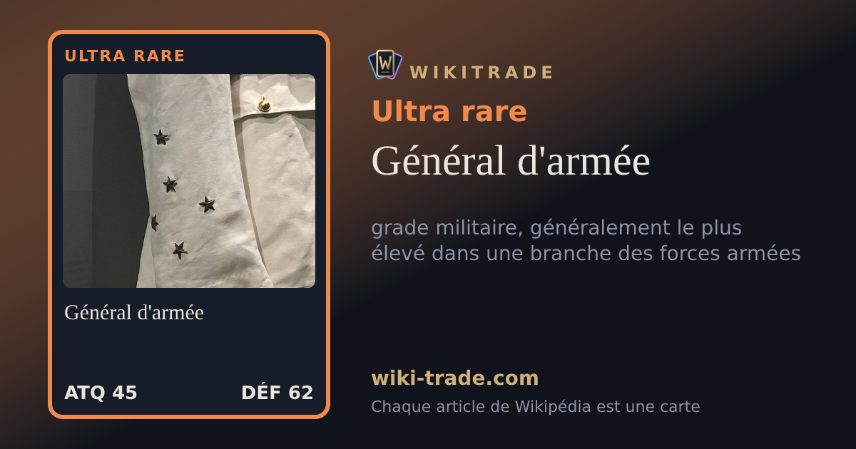 Général d'armée — carte Ultra rare
