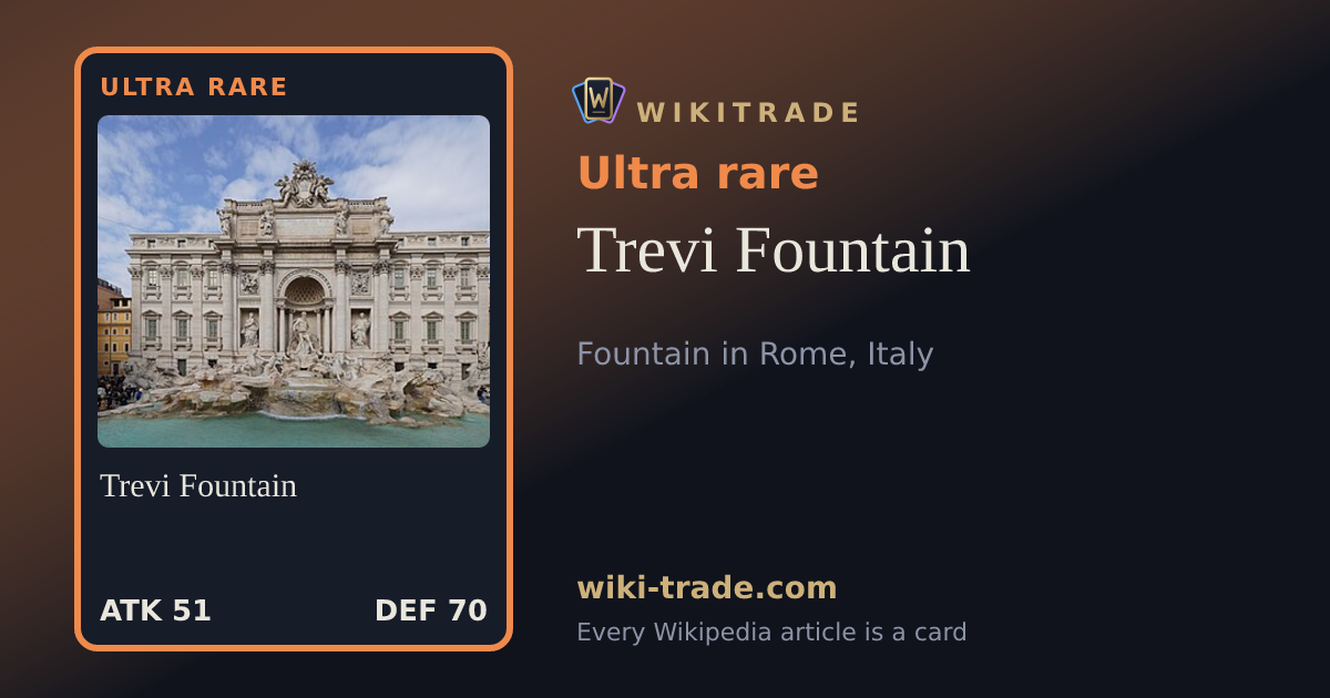 Trevi Fountain — Ultra rare card