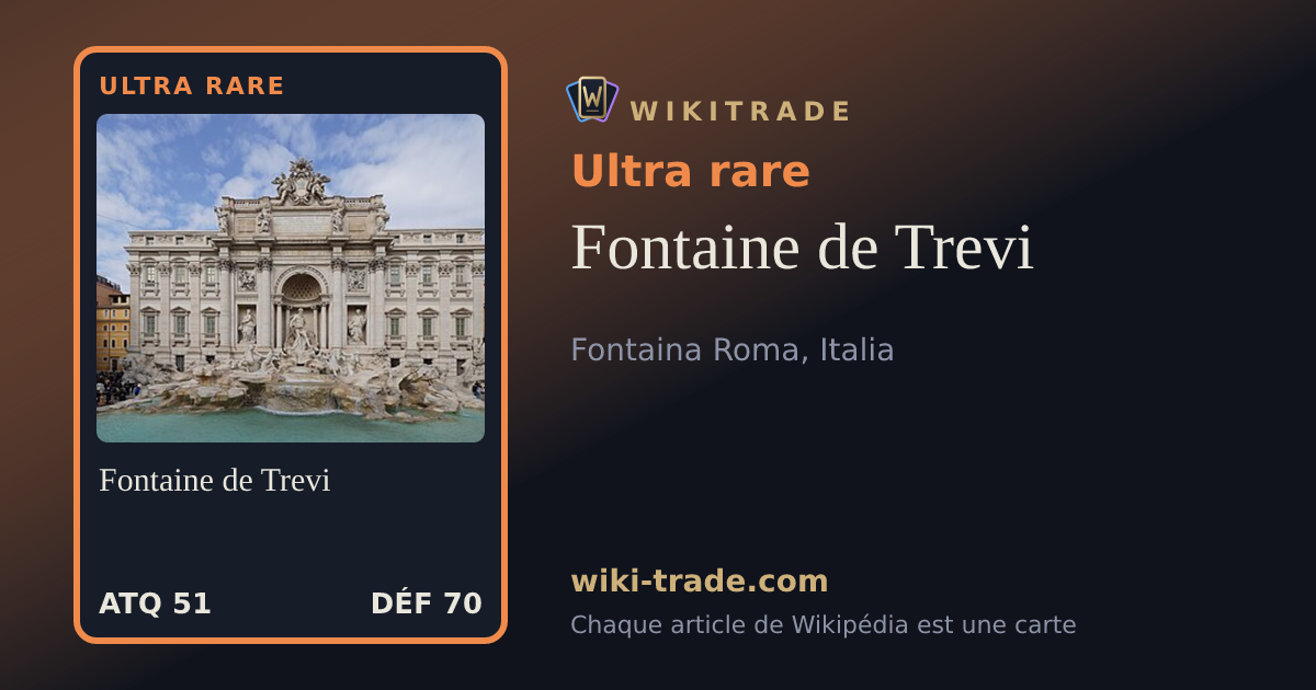 Fontaine de Trevi — carte Ultra rare