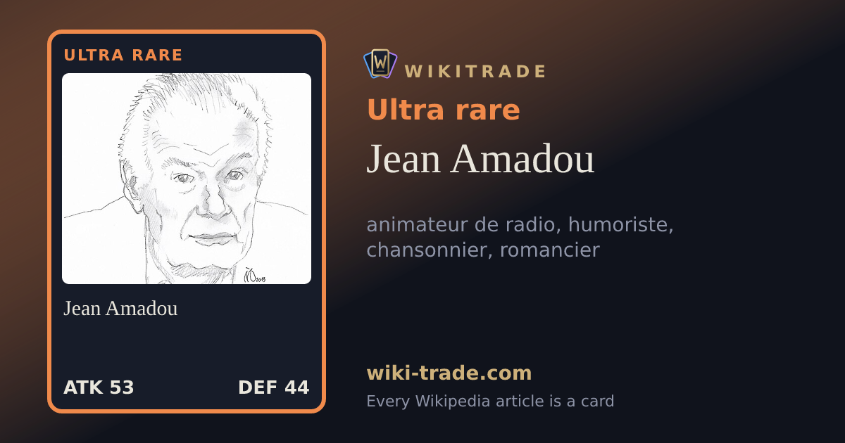 Jean Amadou — Ultra rare card