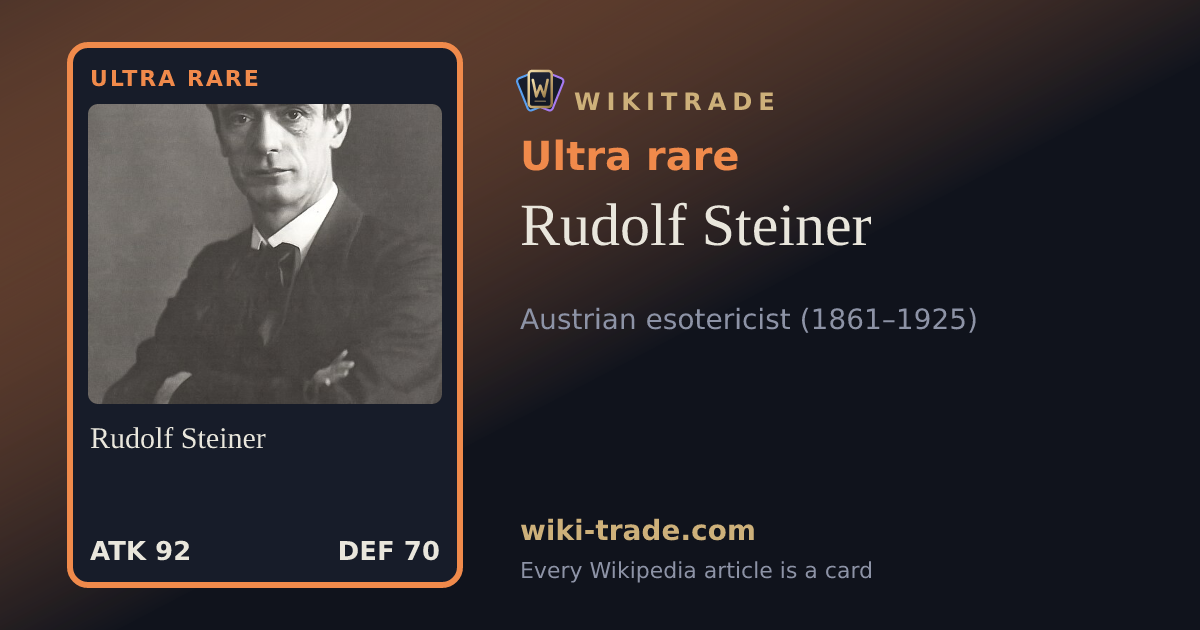 Rudolf Steiner — Ultra rare card