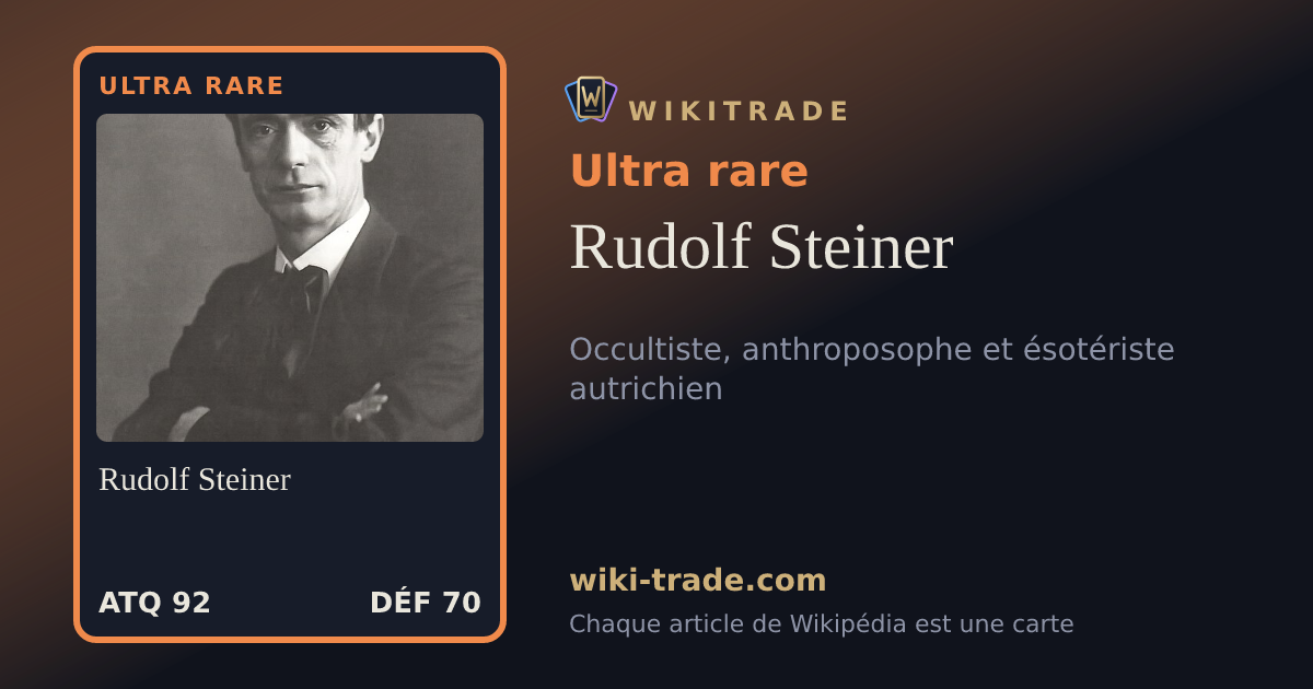 Rudolf Steiner — carte Ultra rare
