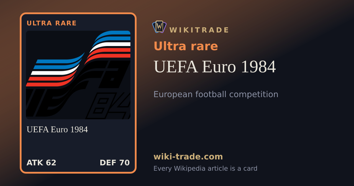 UEFA Euro 1984 — Ultra rare card