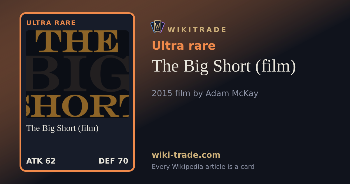 The Big Short (film) — Ultra rare card
