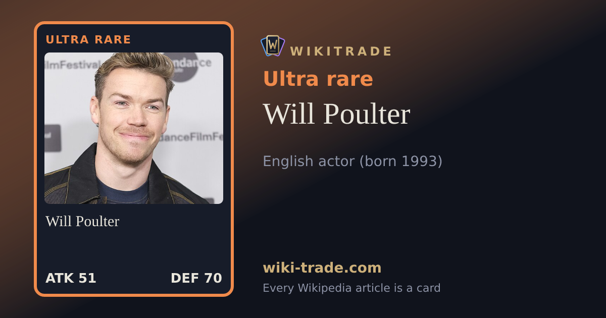 Will Poulter — Ultra rare card