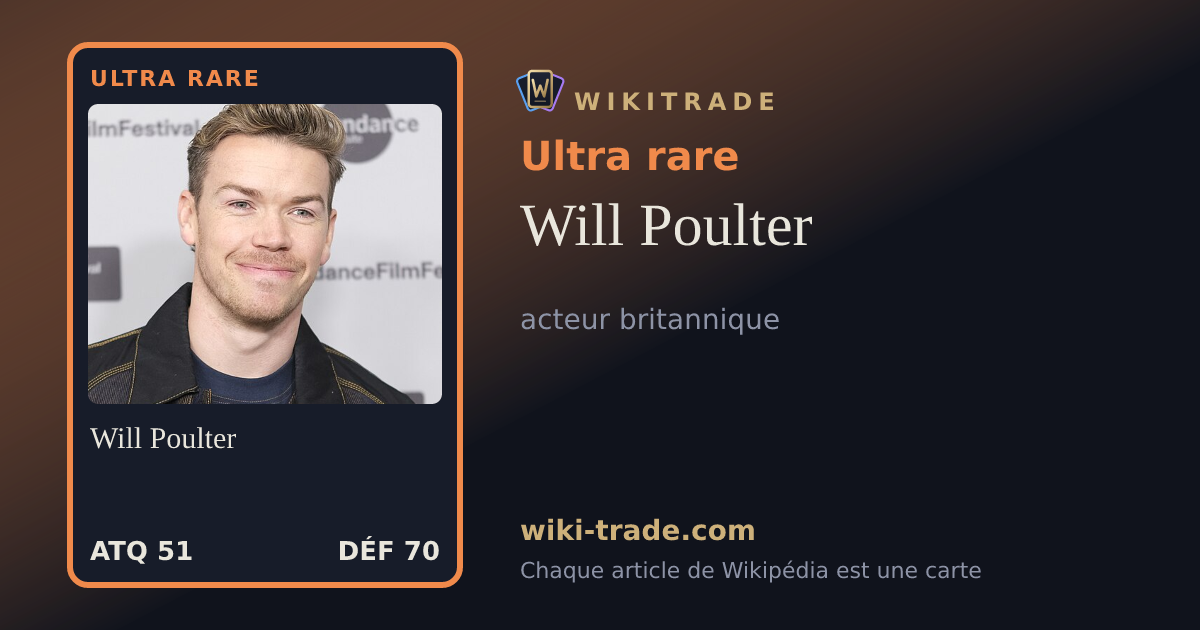Will Poulter — carte Ultra rare