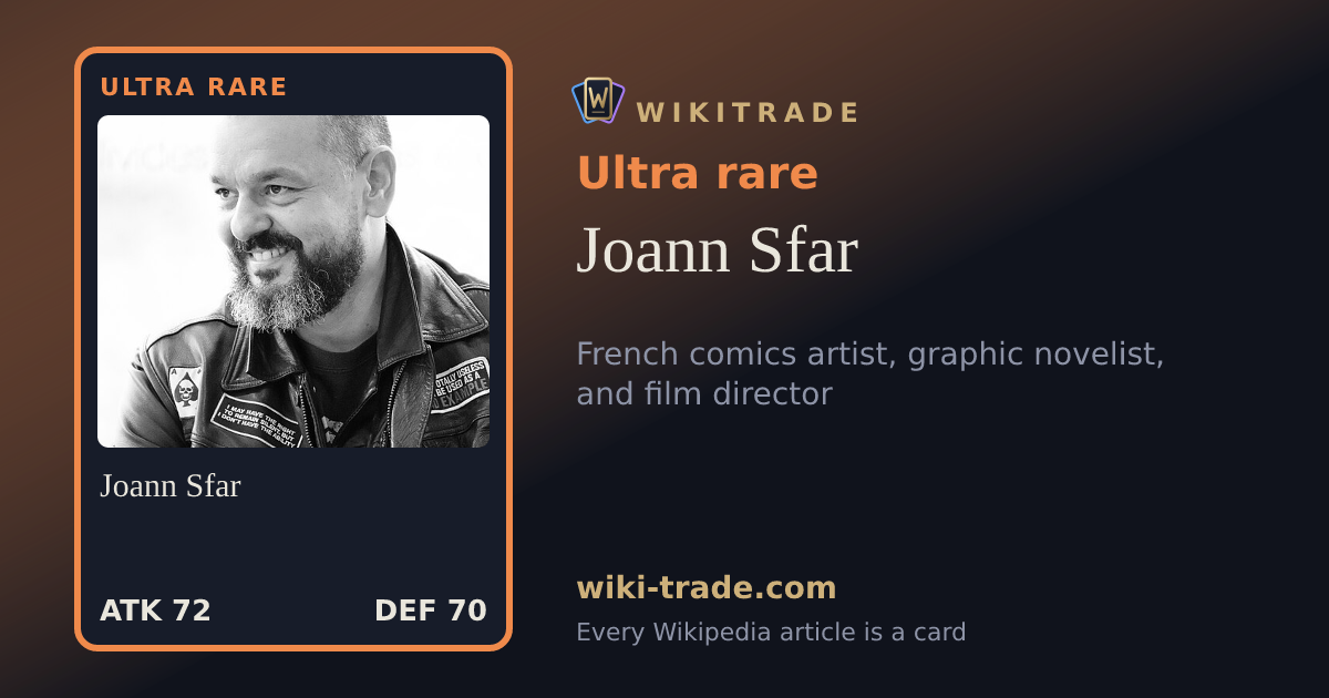 Joann Sfar — Ultra rare card