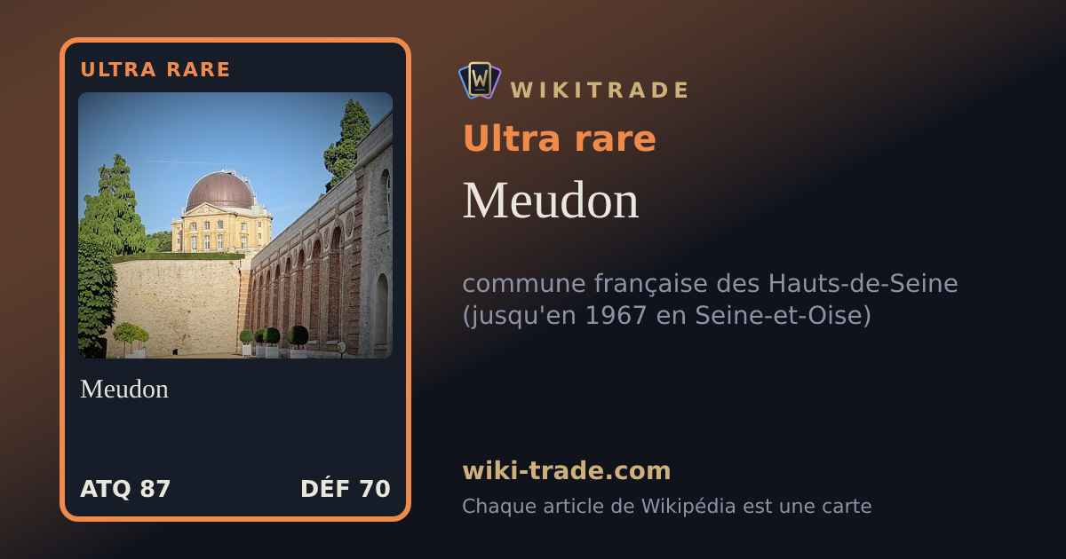 Meudon — carte Ultra rare
