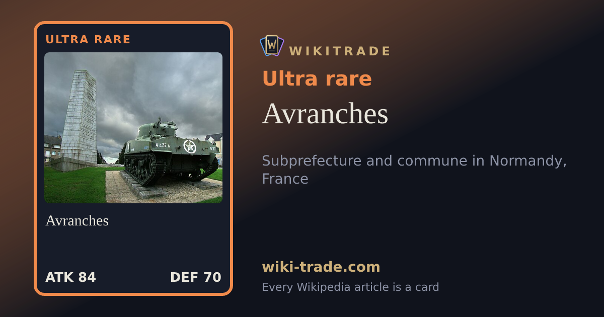 Avranches — Ultra rare card