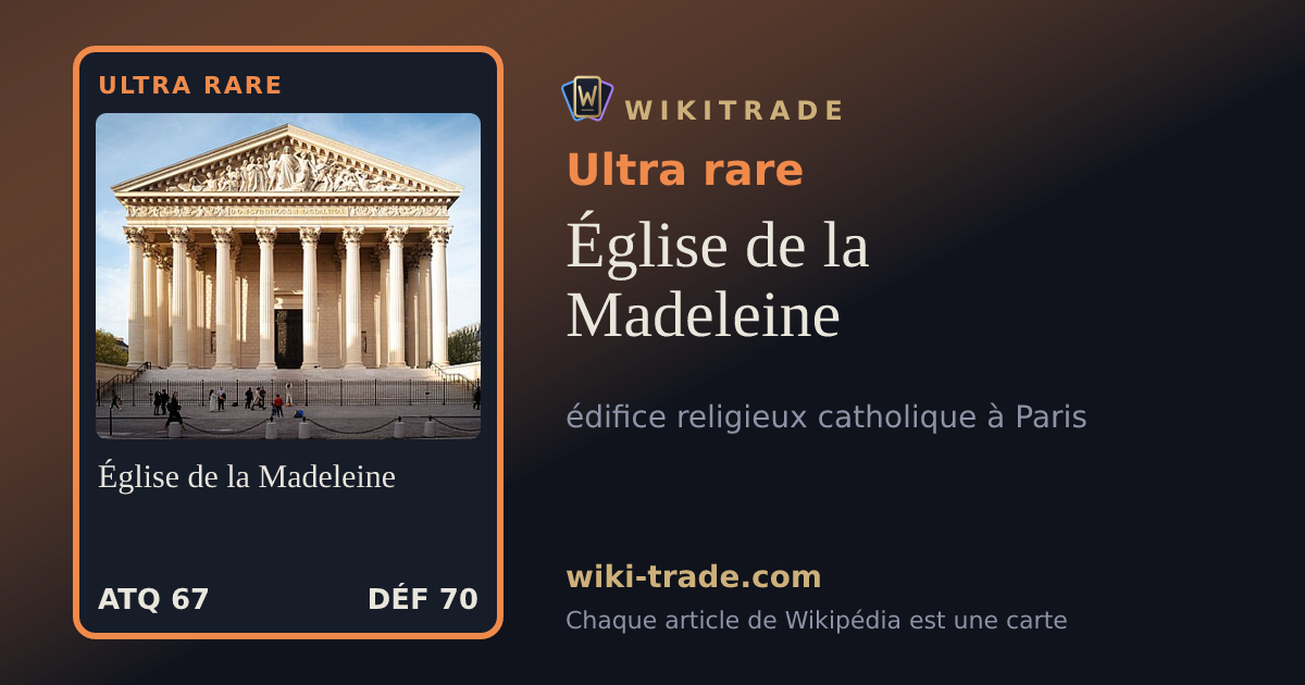 Église de la Madeleine — carte Ultra rare