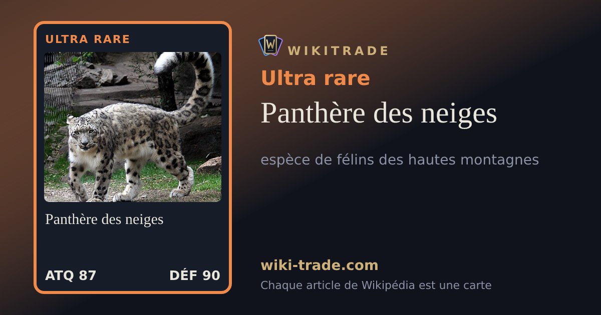 Panthère des neiges — carte Ultra rare