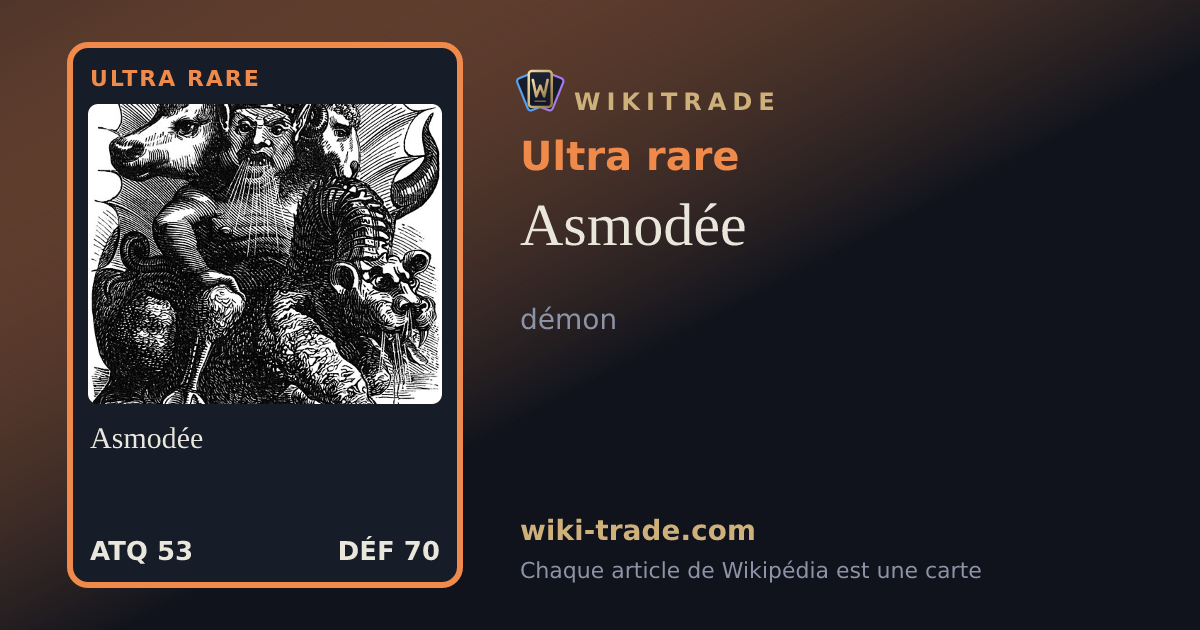 Asmodée — carte Ultra rare