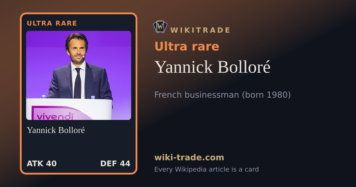 Yannick Bolloré — Ultra rare card