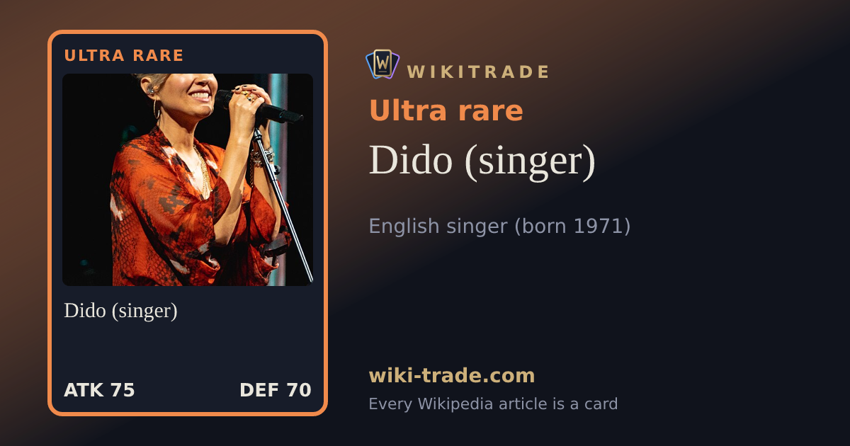 Dido (singer) — Ultra rare card