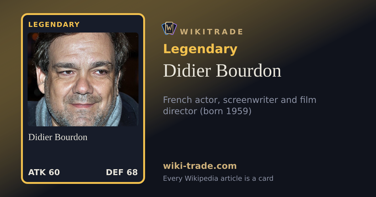 Didier Bourdon — Legendary card
