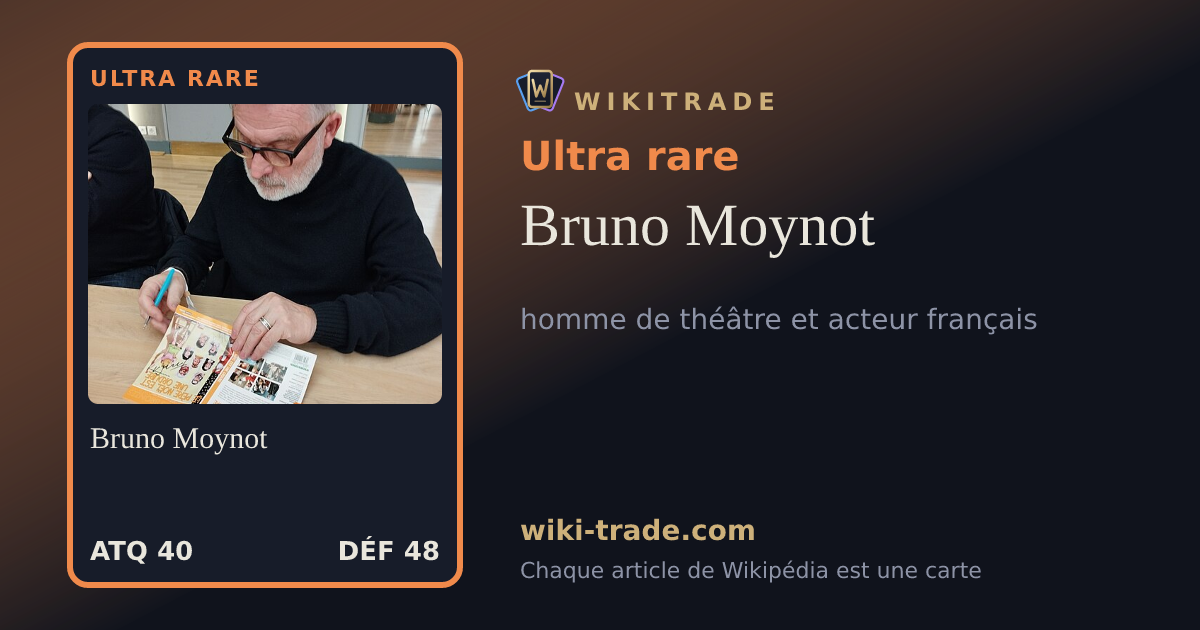 Bruno Moynot — carte Ultra rare