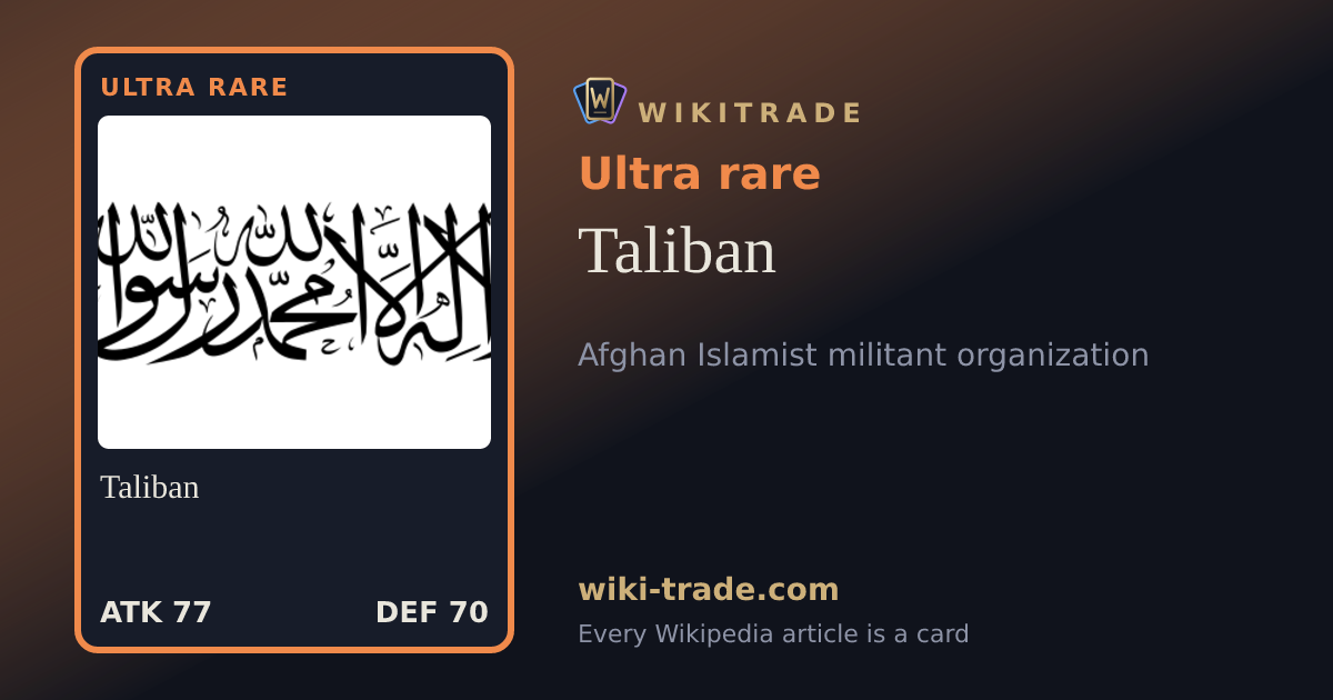 Taliban — Ultra rare card